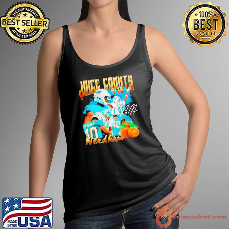 NFL Miami Dolphins Juice County Nik Needham Signature Shirt Tank Top