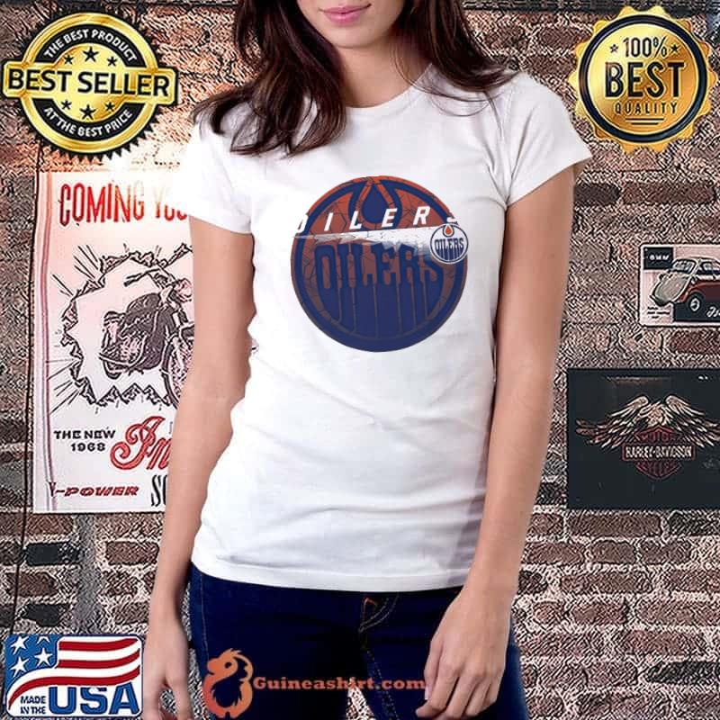 NHL Edmonton Oilers Cracked Ice Hockey shirt