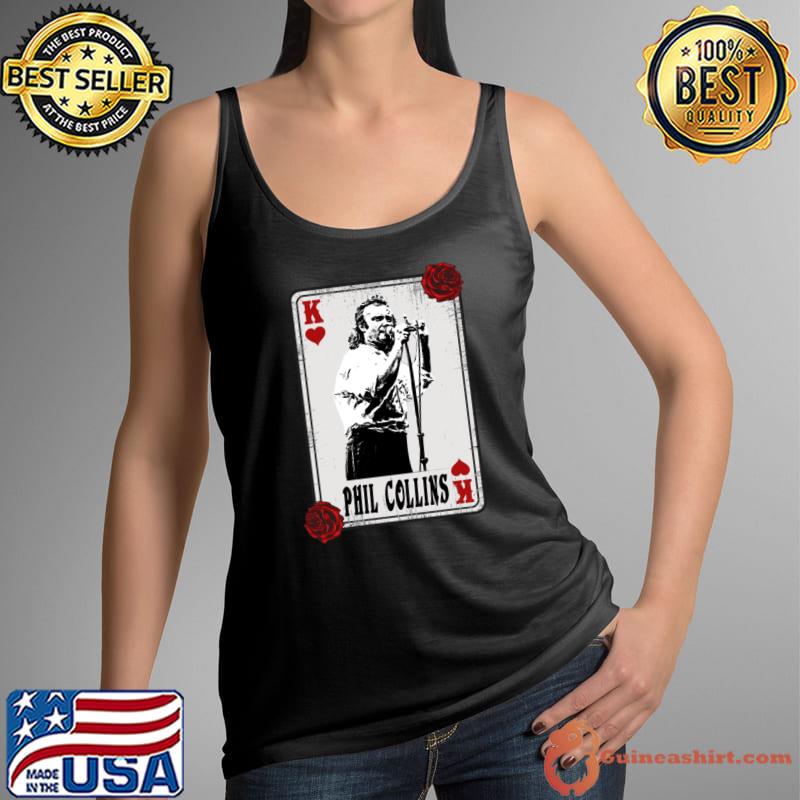 Nice vintage Card Phil Collins drummer and later became the lead singer of the rock band T-Shirt