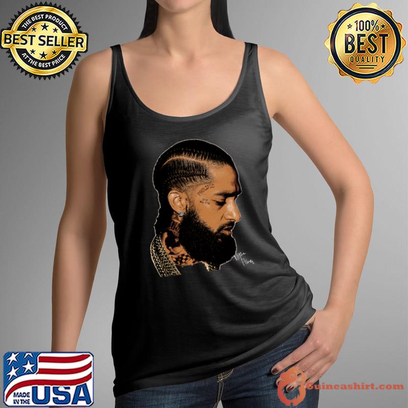 Nipsey Hussle Big Face American rapper entrepreneur and activist T-Shirt Tank Top