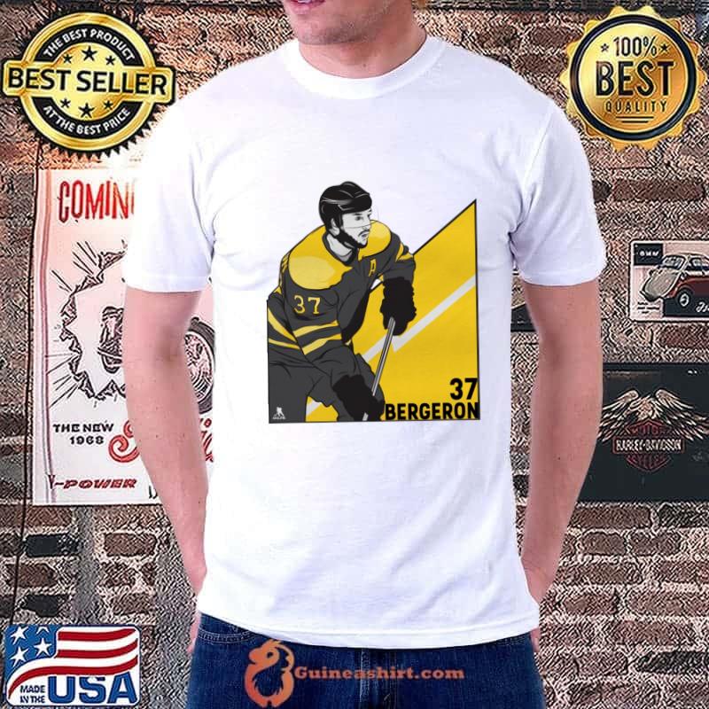 Patrice Bergeron Canadian former professional ice hockey centre Boston Angle T-Shirt