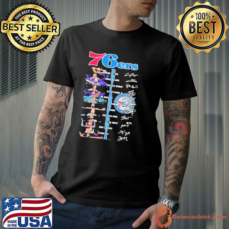 Philadelphia 76ers 2024 Team Lineup Basketball Players Fan Shirt