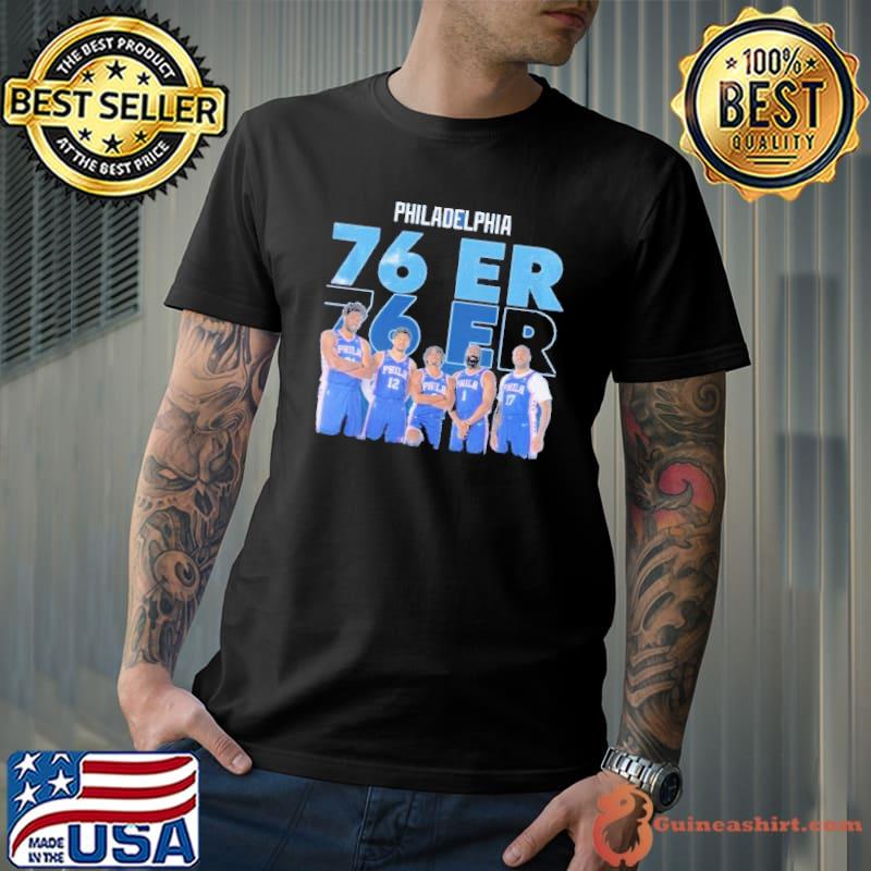 Philadelphia 76ers 2024 Team Starting 5 Stars Best Shirt