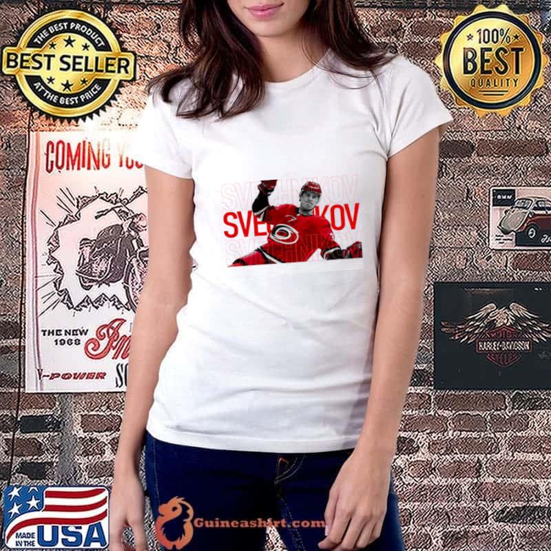 Russian professional ice hockey winger for Carolina Hurricanes andrei svechnikov T-Shirt Ladiestee