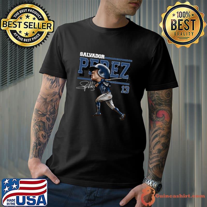 Salvador Perez Kansas City Cartoon Venezuelan-American professional baseball catcher T-Shirt Unisex