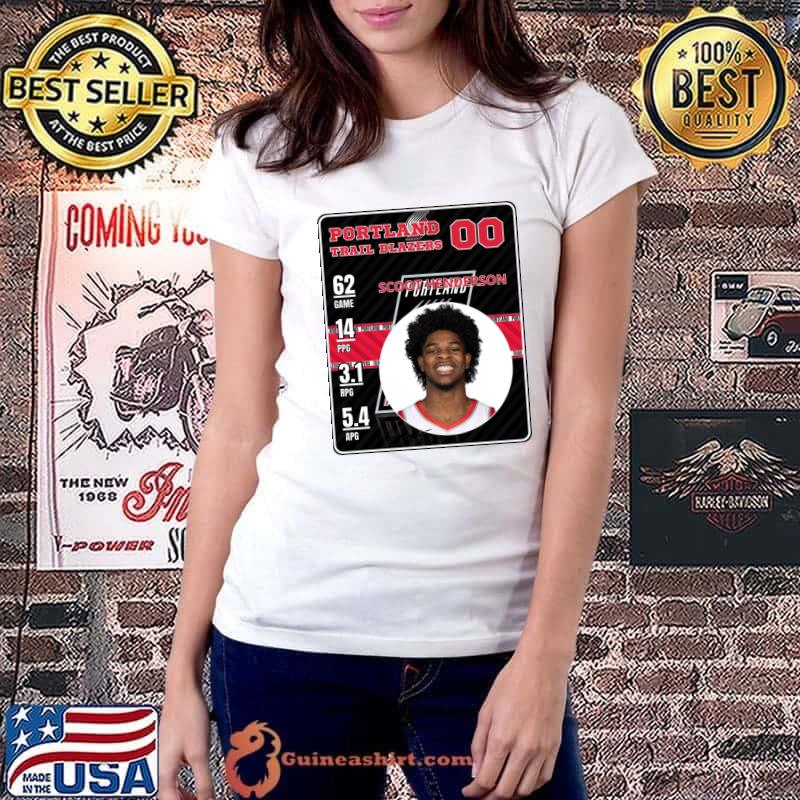 Scoot Henderson American professional basketball Portland Trail Blazers T-Shirt Ladiestee