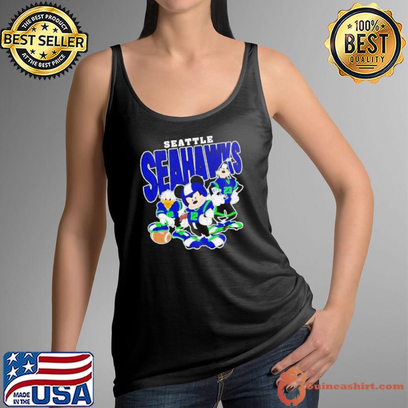 Seattle Seahawks Mickey Donald Duck And Goofy Football Team 2024 Shirt Tank Top