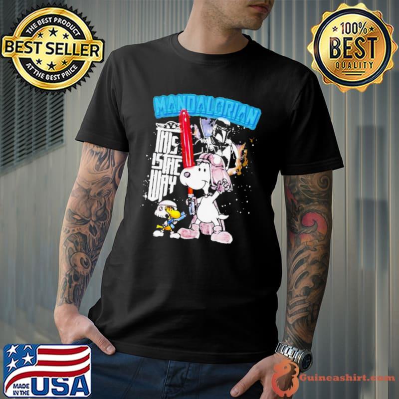 Snoopy Peanuts Mandalorian This Is The Way Star Wars Shirt
