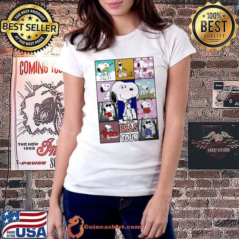Snoopy Peanuts The Eras Tour Swiftie Fan Shirt