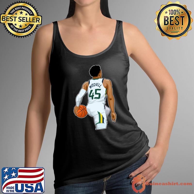 Spida Mitchell #45 Dribbles Ball American professional basketball player T-Shirt Tank Top