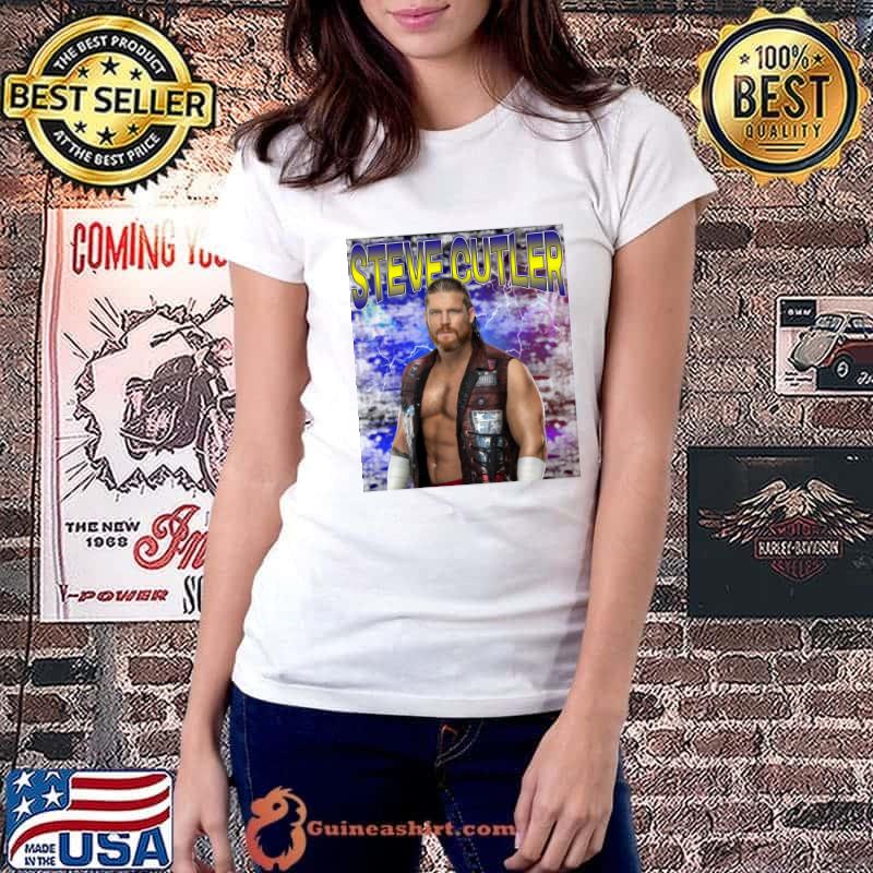 STEVE CUTLER WWE Alumni profile featuring bio exclusive videos T-Shirt Ladiestee
