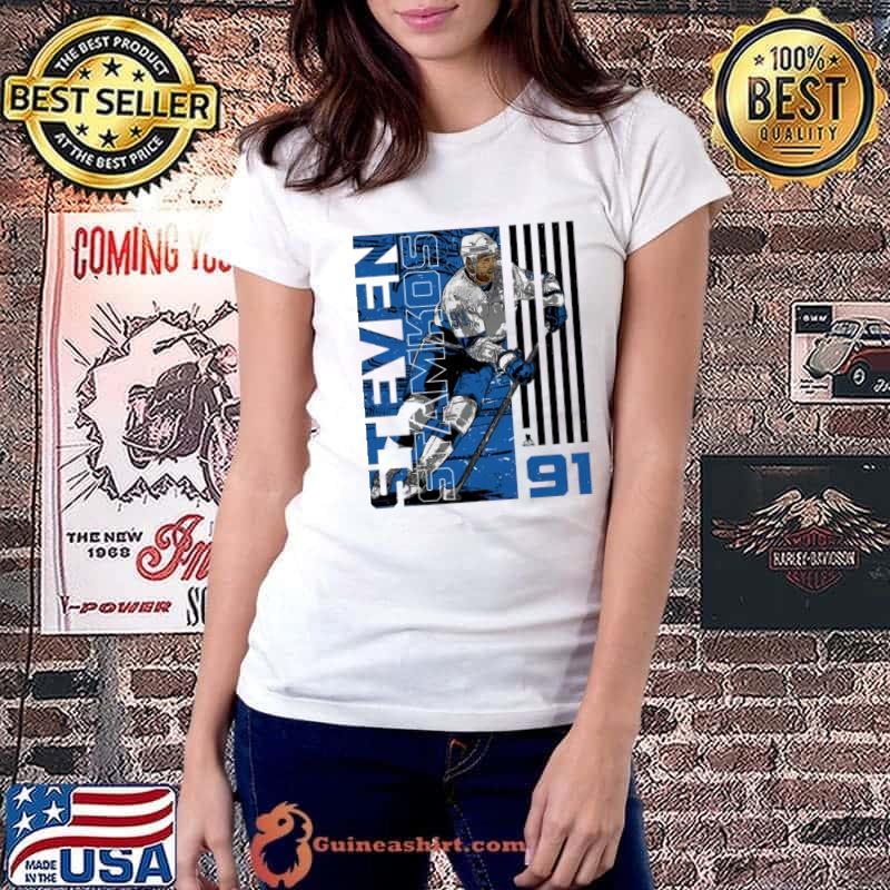 Steven Stamkos Canadian professional ice hockey forward Tampa Bay Deke T-Shirt Ladiestee