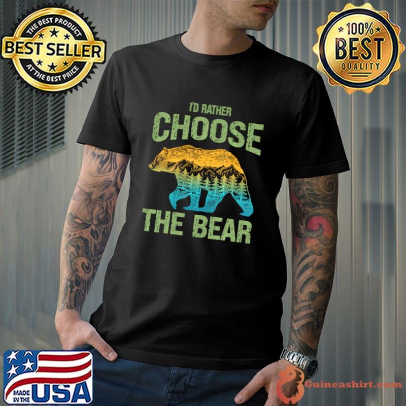 The Bear In Woods 2024 I Pick The Bear Mountain T-Shirt