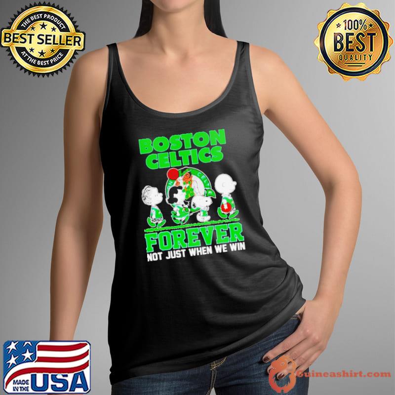 The Peanuts abbey road x Boston Celtics forever not just when we win s Tank Top