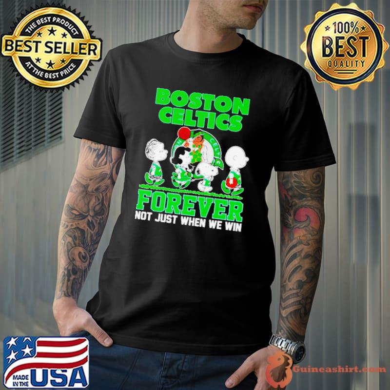 The Peanuts abbey road x Boston Celtics forever not just when we win s Unisex