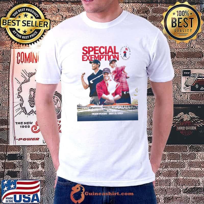 Tiger Woods 2024 US Open Special Exemption shirt