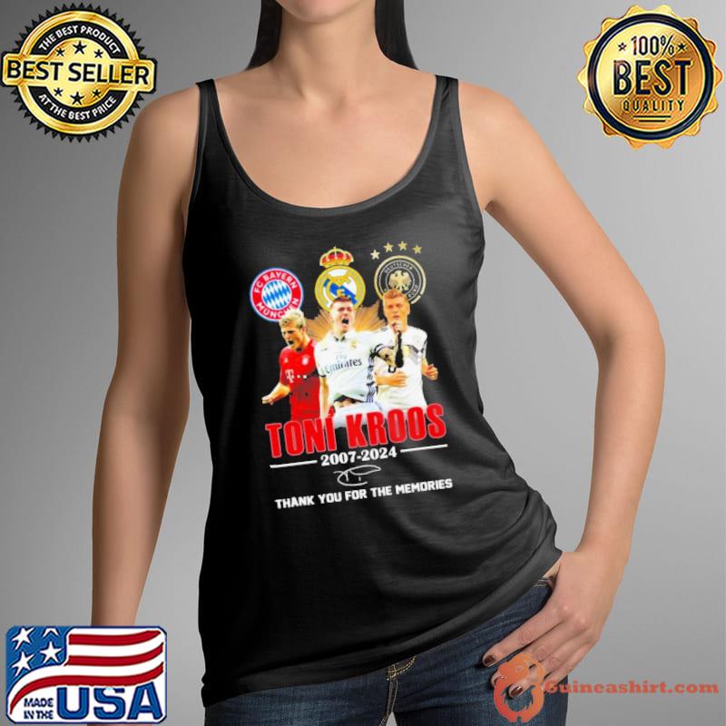 Toni Kroos 2007-2024 Thank You For The Memories Signature s Tank Top