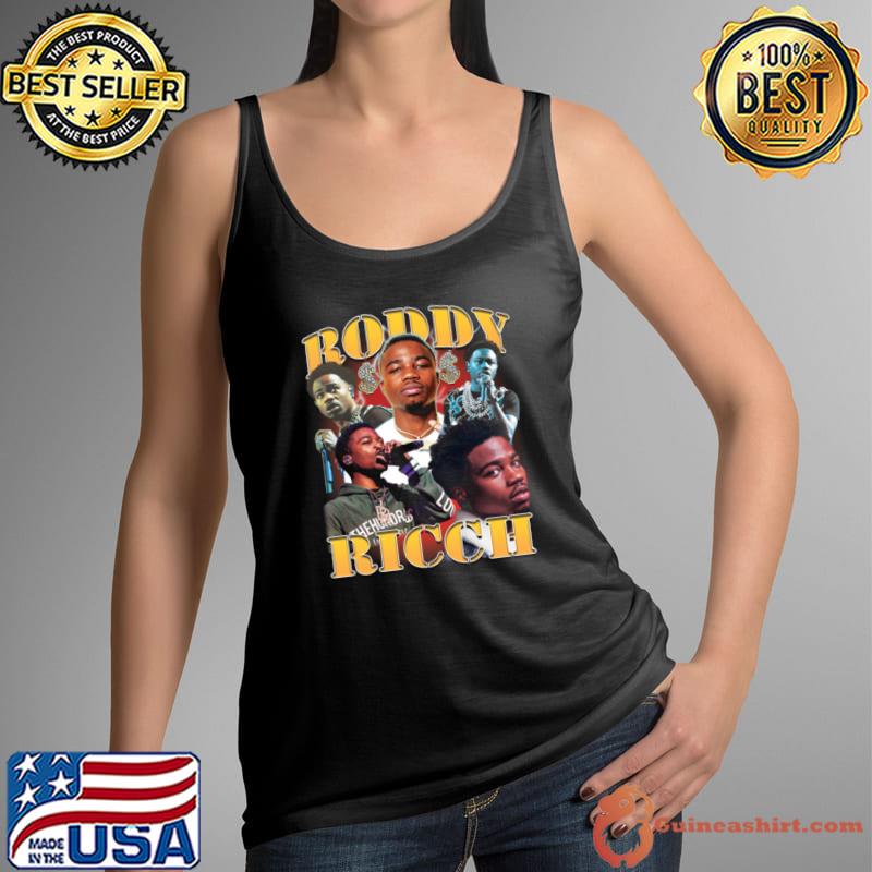 Top roddy Ricch Vintage American rapper and singer-songwriter T-Shirt