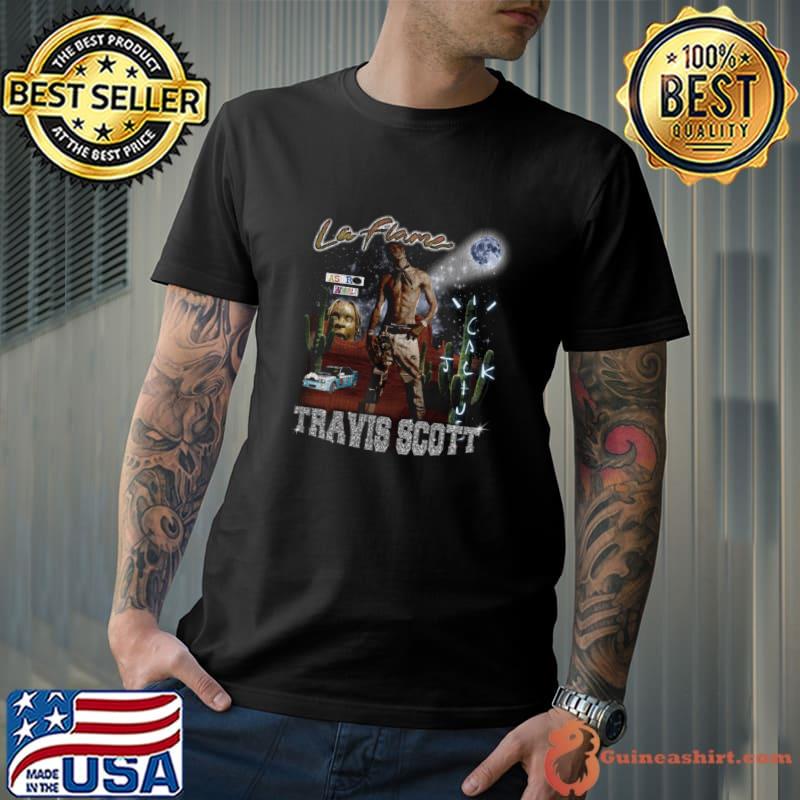 Travis Scottt La Flame American rapper singer songwriter T-Shirt
