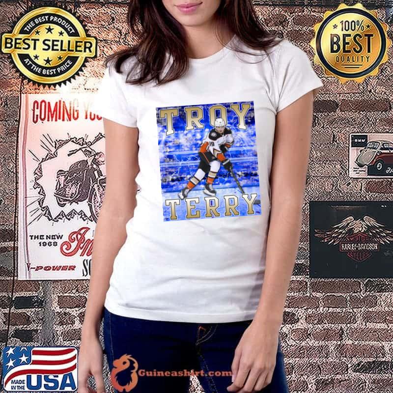 Troy Terry American professional ice hockey right winger Anaheim Ducks T-Shirt