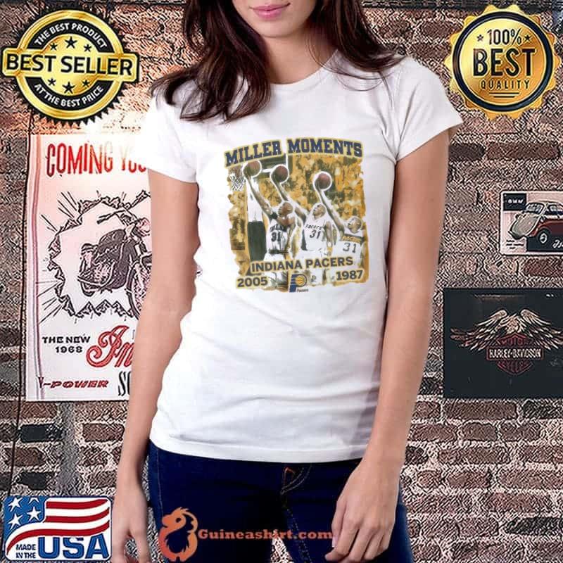 Tyrese Haliburton Reggie Miller Moments Pacers Ladies Boyfriend Shirt