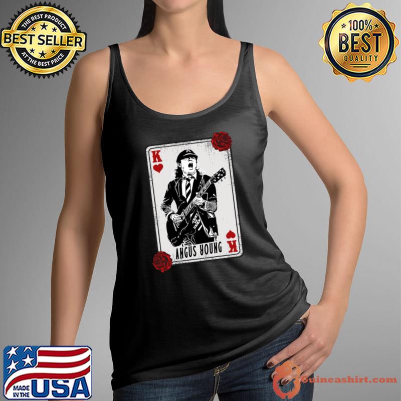 Vintage Card Angus Young the co-founder lead guitarist songwriter T-Shirt