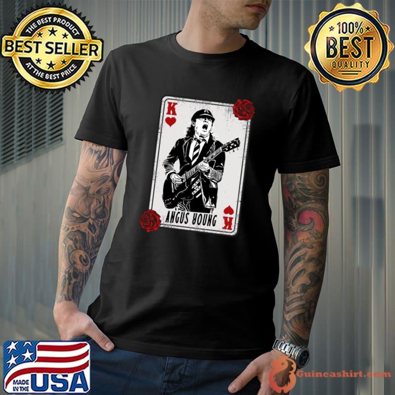 Vintage Card Angus Young the co-founder lead guitarist songwriter T-Shirt Unisex
