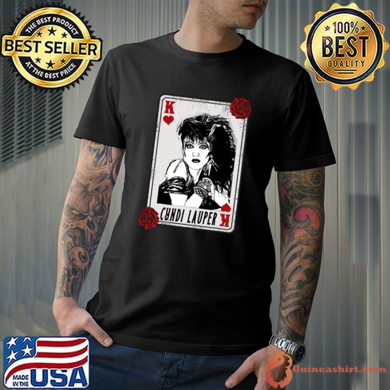 Vintage Card Cyndi Lauper American singer songwriter actress and activist T-Shirt Unisex