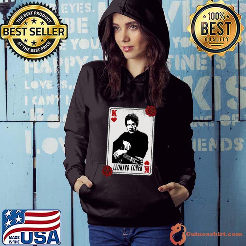 Vintage Card Leonard Cohen Canadian singer-songwriter poet and novelist T-Shirt Hoodie
