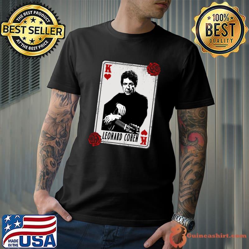 Vintage Card Leonard Cohen Canadian singer-songwriter poet and novelist T-Shirt Unisex