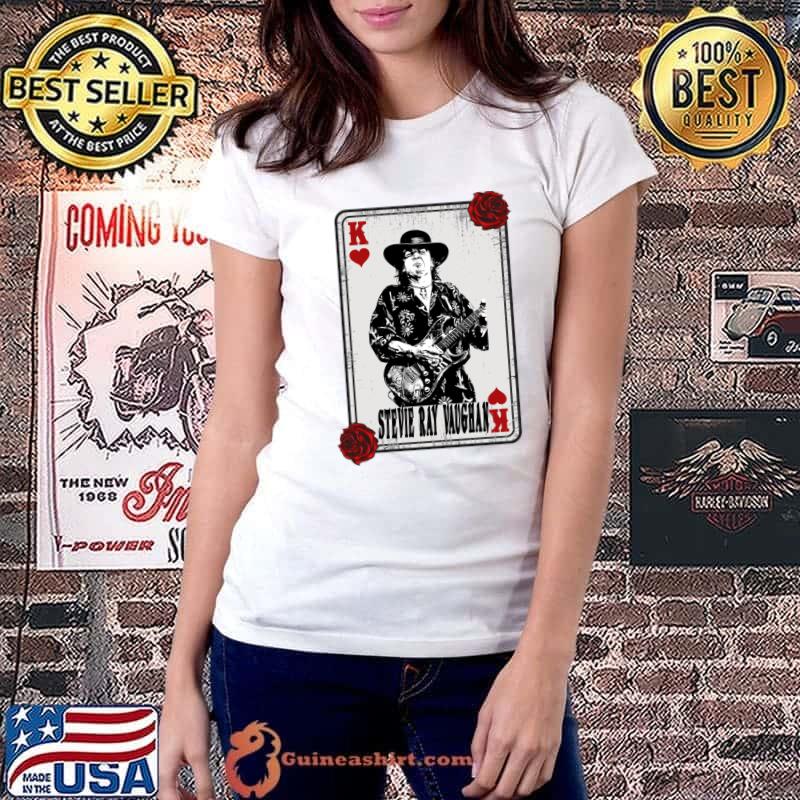 Vintage Card Stevie Ray Vaughan an American musician T-Shirt