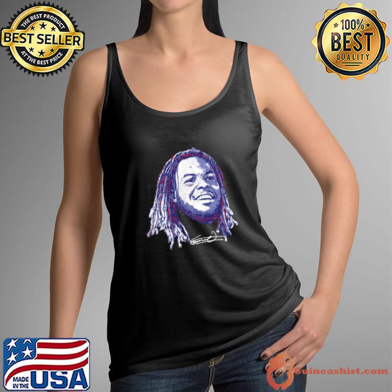 Vladimir Guerrero Jr. Toronto Portrait Canadian-Dominican professional baseball first baseman T-Shirt