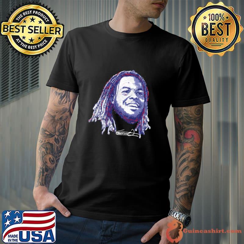 Vladimir Guerrero Jr. Toronto Portrait Canadian-Dominican professional baseball first baseman T-Shirt Unisex