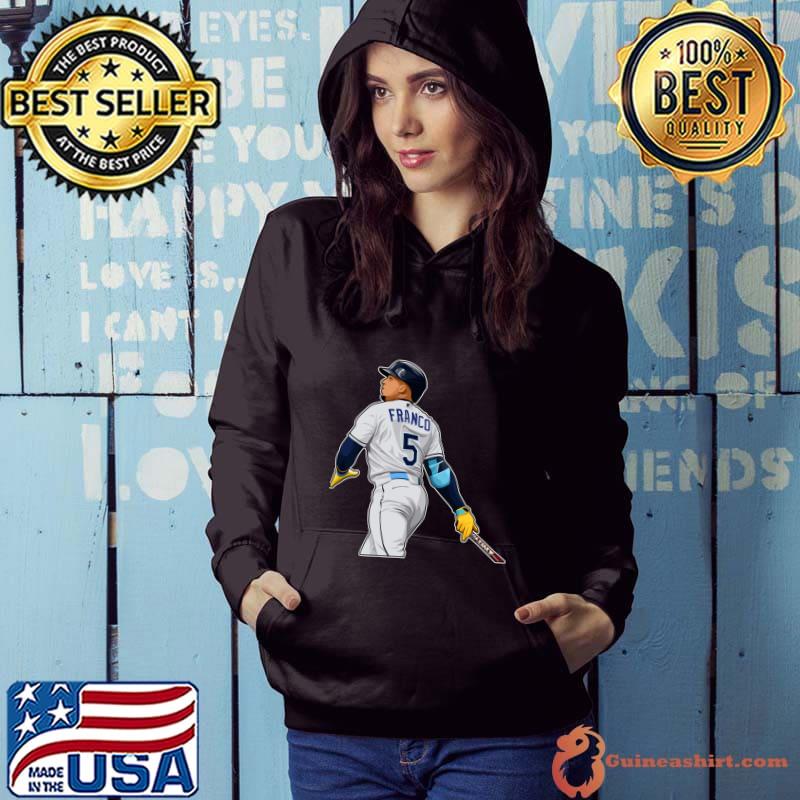 Wander Franco #5 Hit RBI Doubles Dominican professional baseball shortstop T-Shirt Hoodie