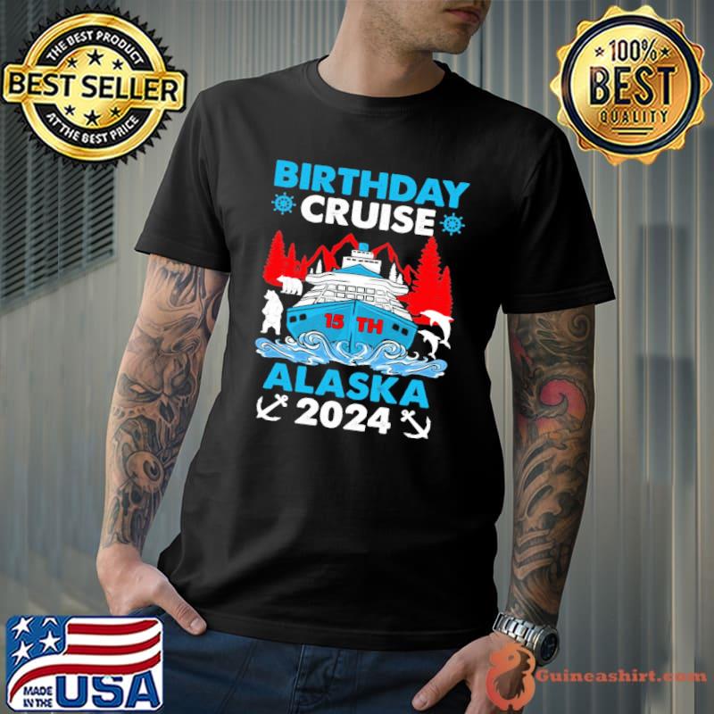15th Birthday Alaska Cruise 2024 Anniversary 15 Years Old shirt