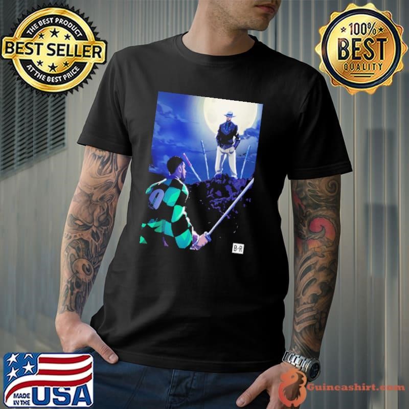 2024 NBA Finals Boston Celtics Vs Dallas Mavericks Head To Head In The Demon Slayer Style Tanjiro Vs Muzan Poster shirt