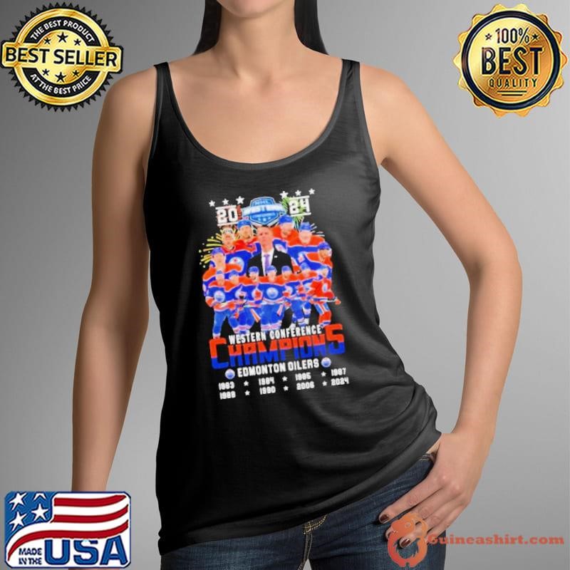 2024 NHL Western Conference Champions Edmonton Oilers 8X Tank Top
