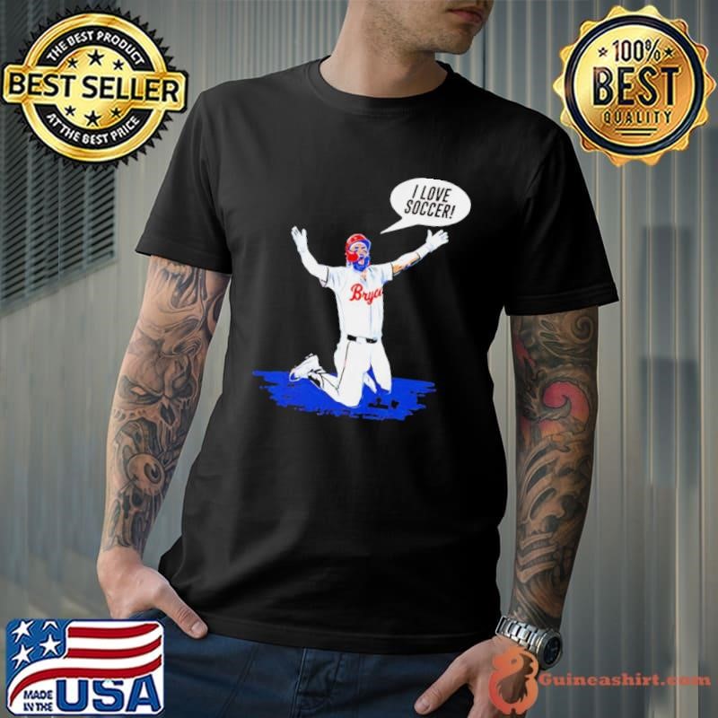 Bryce Harper goal celebration i love soccer shirt