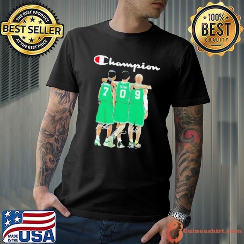 Champion Jayson Tatum Jaylen Brown And Derrick White Boston Celtics Signatures Shirt