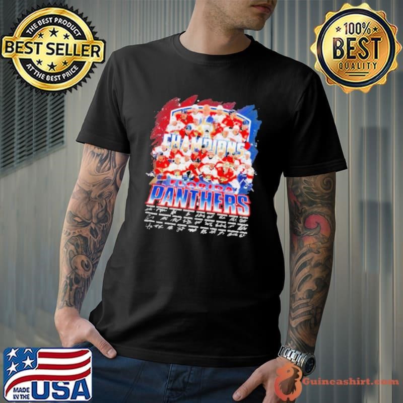 Champions Florida Panthers Team 2024 Signatures Unisex