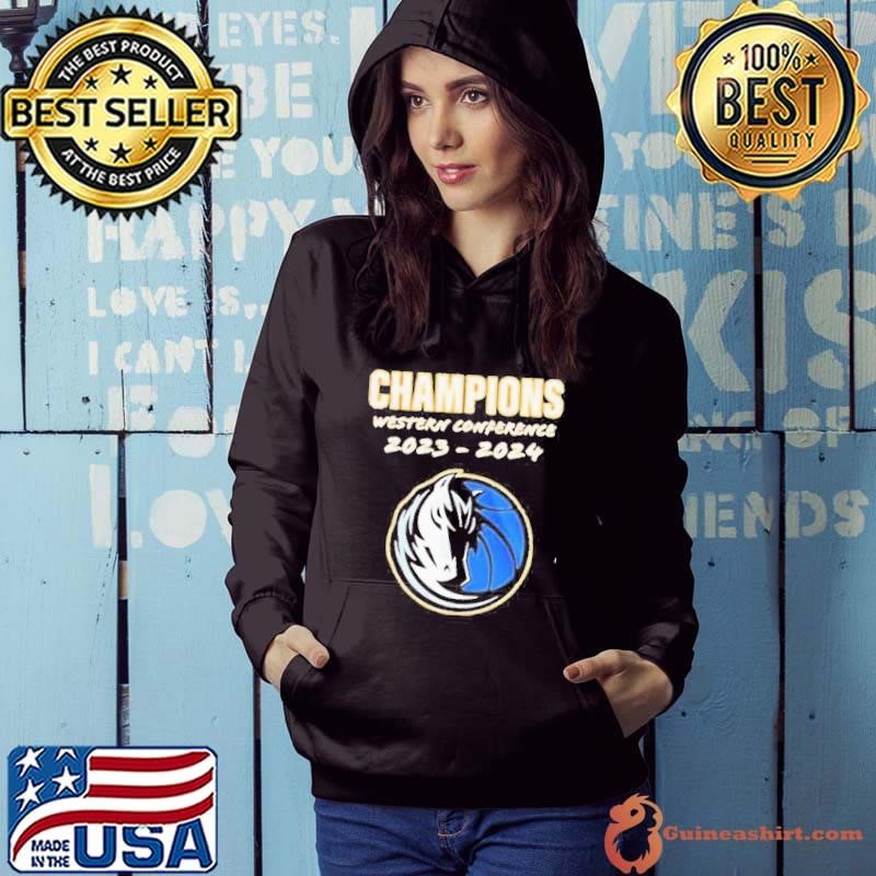 Champions Western Conference 2023-2024 Dallas Mavericks NBA Best In The West Hoodie