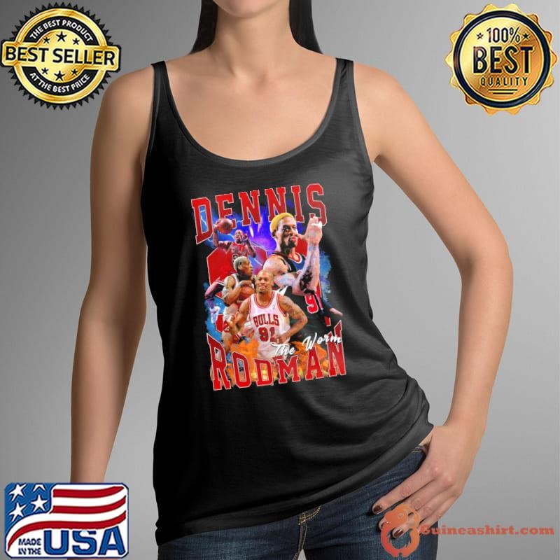 Dennis Rodman American former professional basketball player The Worm Bootleg Shirt