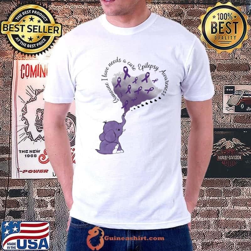 Elephant Someone I Love Needs A Cure Epilepsy Awareness Unisex