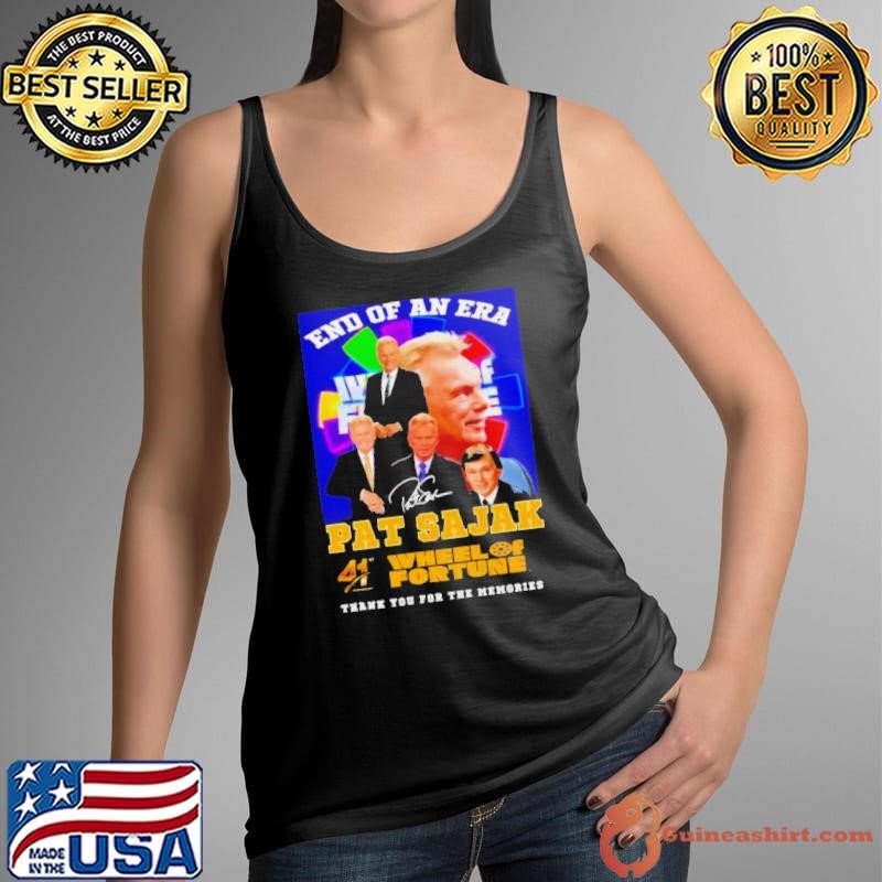End Of An Era Pat Sajak 41st Anniversary Wheel Of Fortune Thank You For The Memories shirt