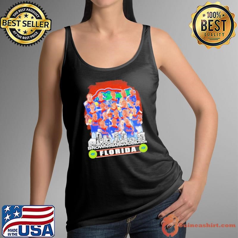 Florida Gators Softball Team Skyline Players Name Shirt