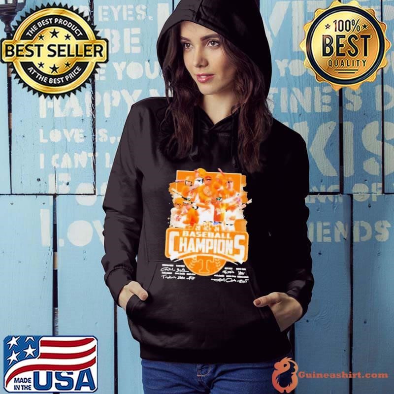 Funny Tennessee Volunteers Team 2024 SEC Baseball Champions Signatures Hoodie