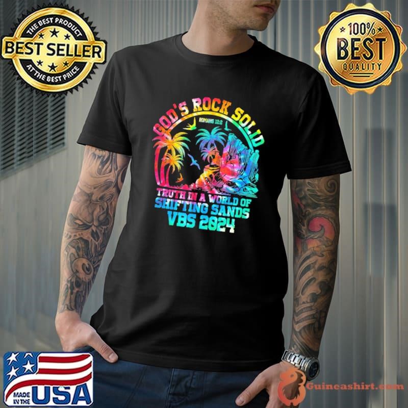 God'S Rock Solid Breaker Rock Beach Vbs 2024 Christian Tie die Unisex