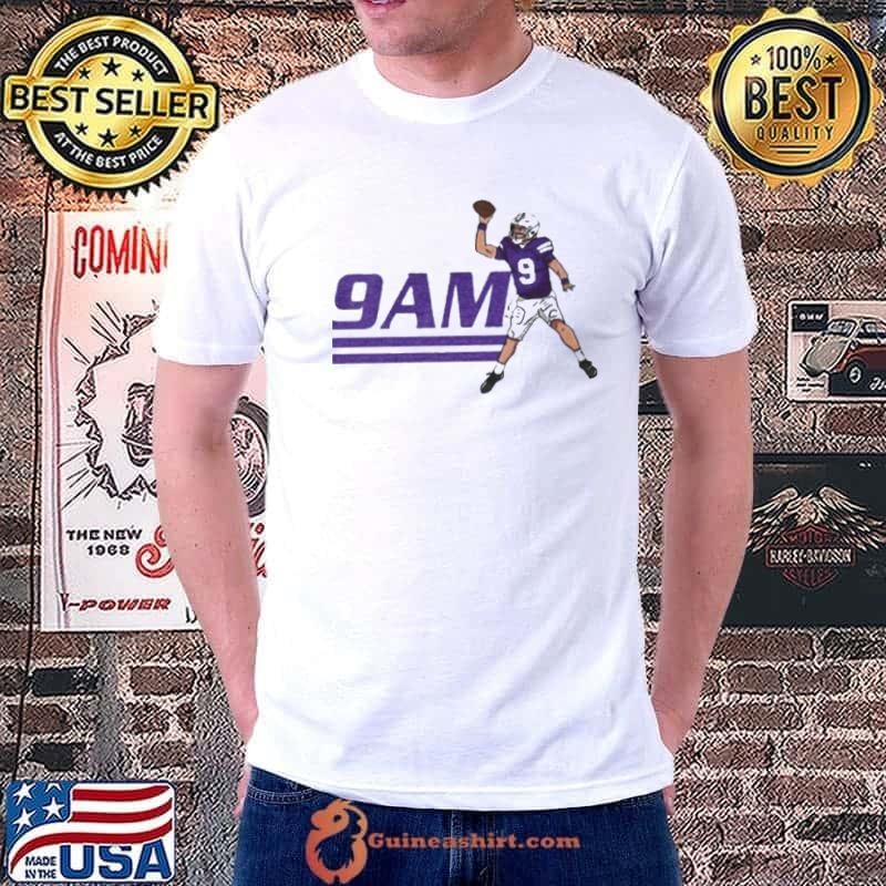 Hayden Gillum Wearing 9am shirt