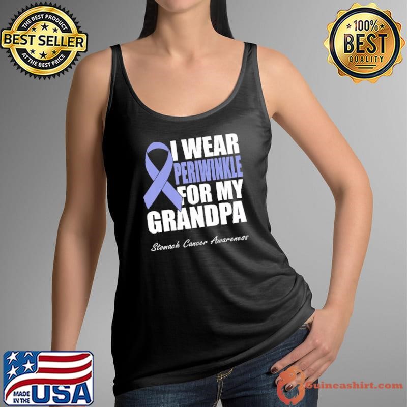 I Wear Periwinkle For My Grandpa Stomach Cancer Awarenesst Tank Top