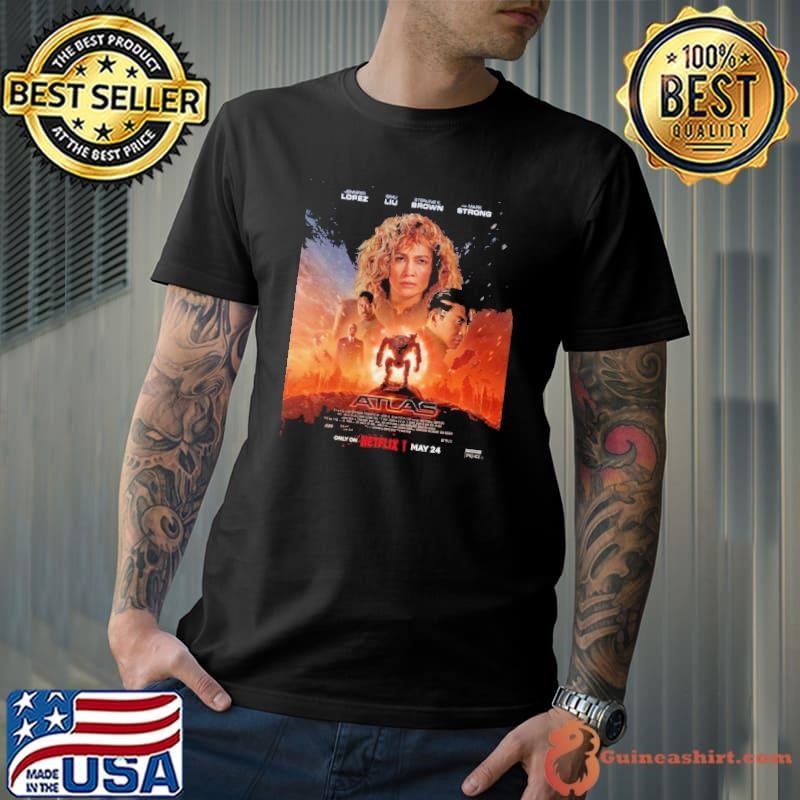 Incredible Poster For Brad Peyton’s Atlas Starring Jennifer Lopez Releasing On Netflix On May 24 Shirt